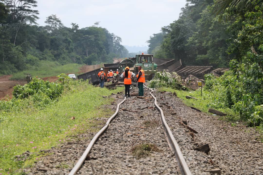 Gabon: 200m de rails endommagés par le déraillement du train 6612